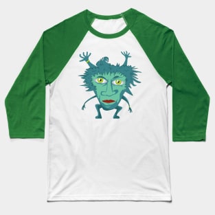 Funny fourhanded monster Baseball T-Shirt